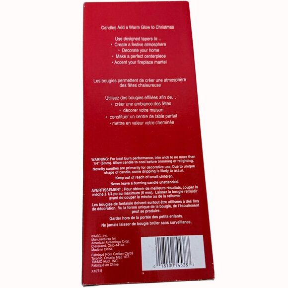 Vintage Christmas Snowman Taper Candles Blue Set of 2 Nostalgic Holiday Decor - Picture 2 of 12